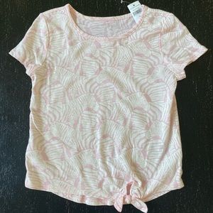 Gap kids linen zebra top